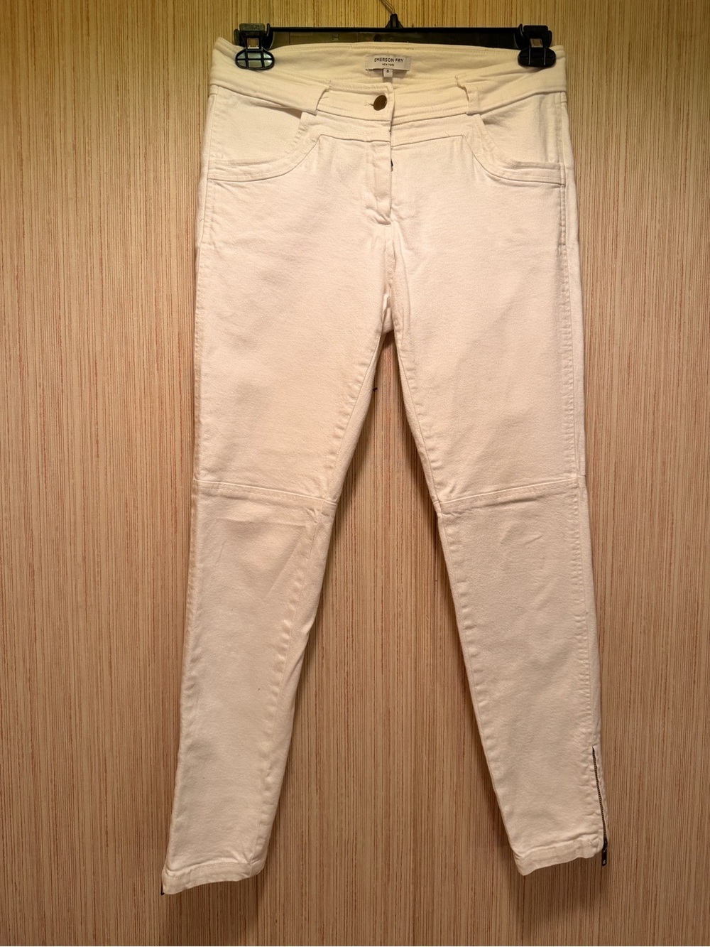 Emerson Fry Cream Skinny Jeans